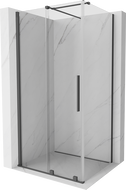 Mexen Velar klizna tuš kabina klizna 110 x 75 cm, prozirna, četkana siva - 871-110-075-01-66