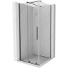 Mexen Velar schuifdouchecabine 100 x 100 cm, transparant, geborsteld geweergrijs - 871-100-100-01-66