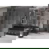 Mexen Velar schuifdouchecabine 100 x 100 cm, transparant, geborsteld geweergrijs - 871-100-100-01-66