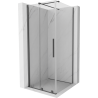 Mexen Velar sliding shower cabin 120 x 120 cm, transparent, brushed gun gray - 871-120-120-01-66