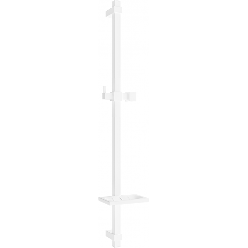 Mexen DQ barra de ducha con jabonera de 80 cm, blanca - 79381-20