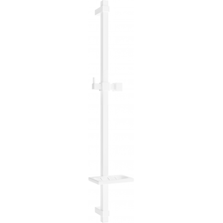 Mexen DQ shower rod with soap dish 80 cm, white - 79381-20