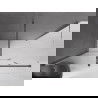 Mexen Velar Duschkabine Schiebetür 140 x 80 cm, transparent, gebürstetes Gun Gray - 871-140-080-01-66