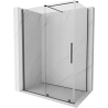 Mexen Velar Duschkabine verschiebbar 150 x 70 cm, transparent, gebürstet gun gray - 871-150-070-01-66