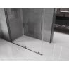 Mexen Velar Duschkabine Schiebetür 160 x 80 cm, transparent, gebürstet gun gray - 871-160-080-01-66