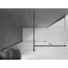 Mexen Velar Duschkabine Schiebetür 160 x 80 cm, transparent, gebürstet gun gray - 871-160-080-01-66