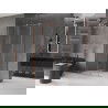 Mexen Velar ausziehbare Duschabtrennung 100 x 90 cm, transparent, Kupfer gebürstet - 871-100-090-01-65