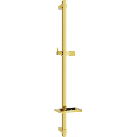 Mexen DQ shower rod with soap dish 80 cm, gold - 79381-50