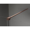 Mexen Velar klizna tuš kabina 120 x 90 cm, prozirna, brušena mjed - 871-120-090-01-65
