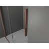 Mexen Velar klizna tuš kabina 120 x 90 cm, prozirna, brušena mjed - 871-120-090-01-65