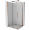 Mexen Velar kabina prysznicowa rozsuwana 120 x 100 cm, transparent, miedź szczotkowana - 871-120-100-01-65
