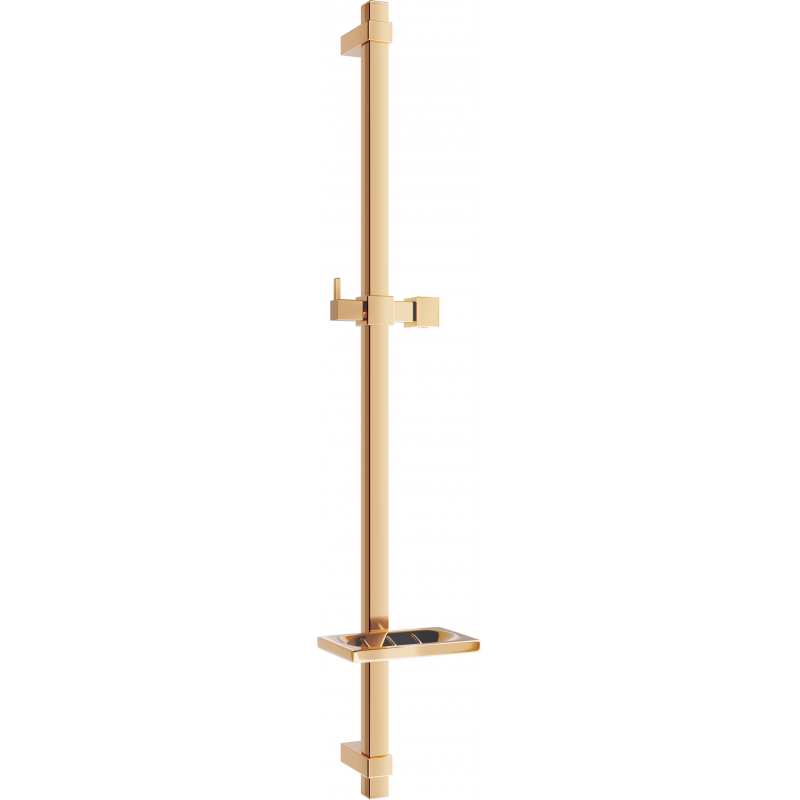 Mexen DQ douchegrod met zeephouder 80 cm, roze goud - 79381-60