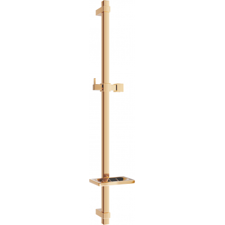 Mexen DQ douchegrod met zeephouder 80 cm, roze goud - 79381-60