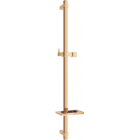 Mexen DQ shower rail with soap dish 80 cm, rose gold - 79381-60