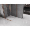 Mexen Velar klizna tuš kabina klizna 110 x 110 cm, prozirna, brušeni bakar - 871-110-110-01-65