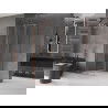 Mexen Velar schuifbare douchecabine 110 x 110 cm, transparant, geborsteld koper - 871-110-110-01-65