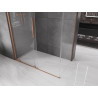 Mexen Velar klizna tuš kabina 140 x 75 cm, prozirna, brušeni bakar - 871-140-075-01-65