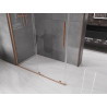 Mexen Velar klizna tuš kabina klizna 140 x 85 cm, prozirna, brušeni bakar - 871-140-085-01-65