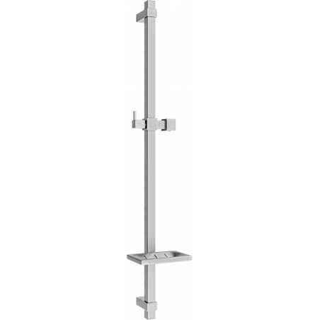 Mexen DQ Duschstange mit Seifenschale 80 cm, Graphit - 79381-66