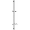 Mexen DQ Duschstange mit Seifenschale 80 cm, Graphit - 79381-66