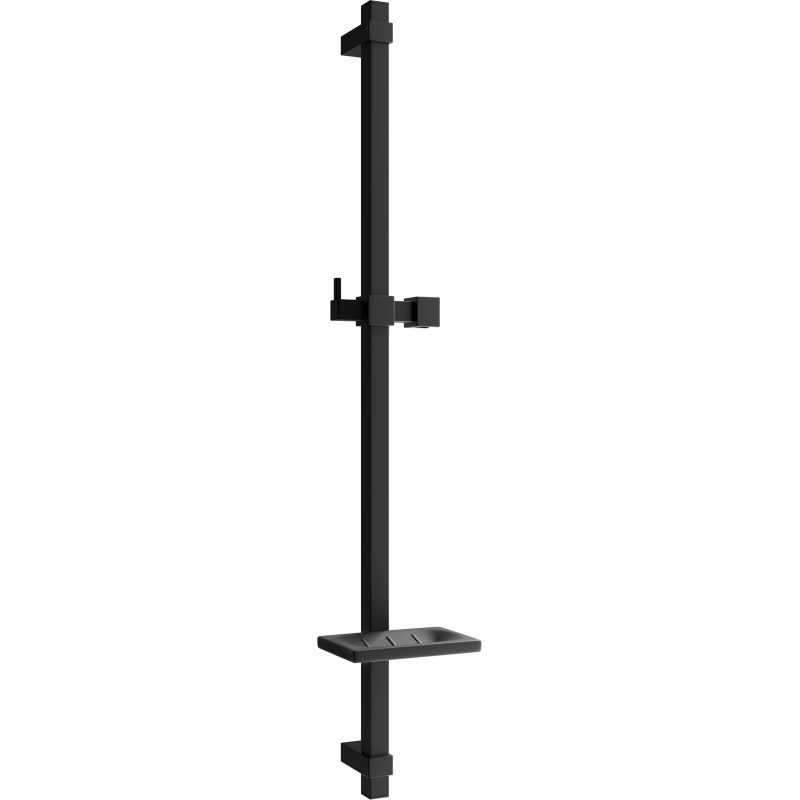 Mexen DQ Duschstange mit Seifenschale 80 cm, schwarz - 79381-70
