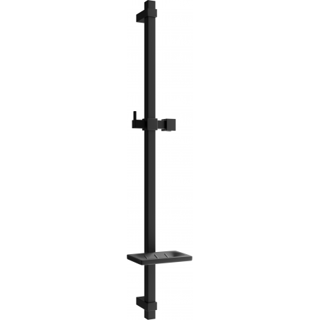 Mexen DQ douchestang met zeephouder 80 cm, zwart - 79381-70
