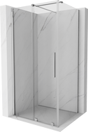 Mexen Velar klizni tuš s kliznim vratima 90 x 70 cm, prozirni, krom - 871-090-070-01-01