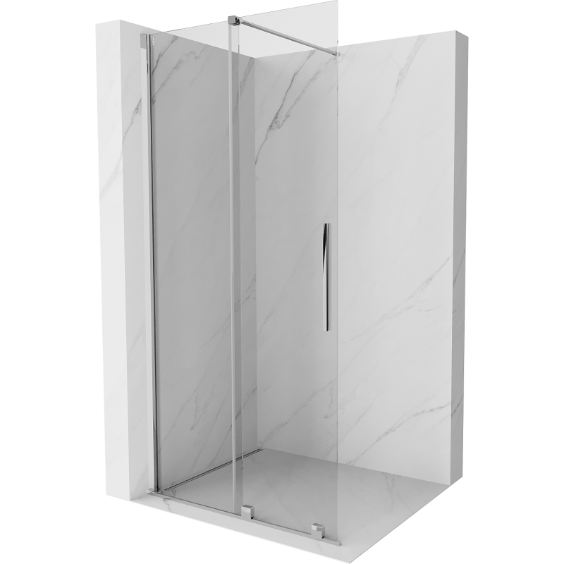 Mexen Velar ścianka prysznicowa rozsuwana Walk-in 110 x 200 cm, transparent 8 mm, chrom - 871-110-000-03-01