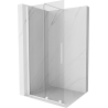Mexen Velar Sliding Walk-in Shower Wall 110 x 200 cm, Transparent 8 mm, White - 871-110-000-03-20