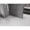 Mexen Velar paroi de douche coulissante Walk-in 120 x 200 cm, transparente 8 mm, blanche - 871-120-000-03-20