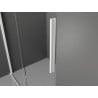 Mexen Velar paroi de douche coulissante Walk-in 120 x 200 cm, transparente 8 mm, blanche - 871-120-000-03-20
