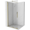 Mexen Velar panel de ducha corredizo Walk-in 80 x 200 cm, transparente 8 mm, dorado - 871-080-000-03-50
