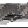 Mexen Velar paroi de douche coulissante Walk-in 100 x 200 cm, transparent 8 mm, doré - 871-100-000-03-50