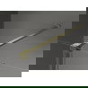 Mexen Velar schuifbare douchewand Walk-in 80 x 200 cm, transparant 8 mm, goud geborsteld - 871-080-000-03-55