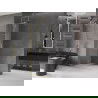 Mexen Velar paroi de douche coulissante Walk-in 90 x 200 cm, transparent 8 mm, or brossé - 871-090-000-03-55