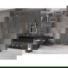 Mexen Velar paroi de douche coulissante Walk-in 90 x 200 cm, transparent 8 mm, or brossé - 871-090-000-03-55