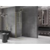 Mexen Velar paroi de douche coulissante Walk-in 110 x 200 cm, transparente 8 mm, or brossé - 871-110-000-03-55