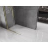 Mexen Velar Duschwand zum Schieben Walk-in 120 x 200 cm, transparent 8 mm, gebürstetes Gold - 871-120-000-03-55
