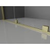 Mexen Velar Duschwand zum Schieben Walk-in 120 x 200 cm, transparent 8 mm, gebürstetes Gold - 871-120-000-03-55