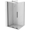 Mexen Velar Duschwand Schiebetür Walk-in 90 x 200 cm, transparent 8 mm, schwarz - 871-090-000-03-70