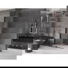 Mexen Velar Duschwand Schiebetür Walk-in 90 x 200 cm, transparent 8 mm, schwarz - 871-090-000-03-70