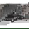 Mexen Velar Duschwand Schiebetür Walk-in 90 x 200 cm, transparent 8 mm, schwarz - 871-090-000-03-70