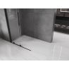 Mexen Velar paroi de douche coulissante Walk-in 120 x 200 cm, transparent 8 mm, noir - 871-120-000-03-70