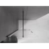 Mexen Velar paroi de douche coulissante Walk-in 120 x 200 cm, transparent 8 mm, noir - 871-120-000-03-70