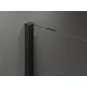 Mexen Velar paroi de douche coulissante Walk-in 120 x 200 cm, transparent 8 mm, noir - 871-120-000-03-70