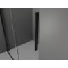 Mexen Velar paroi de douche coulissante Walk-in 120 x 200 cm, transparent 8 mm, noir - 871-120-000-03-70
