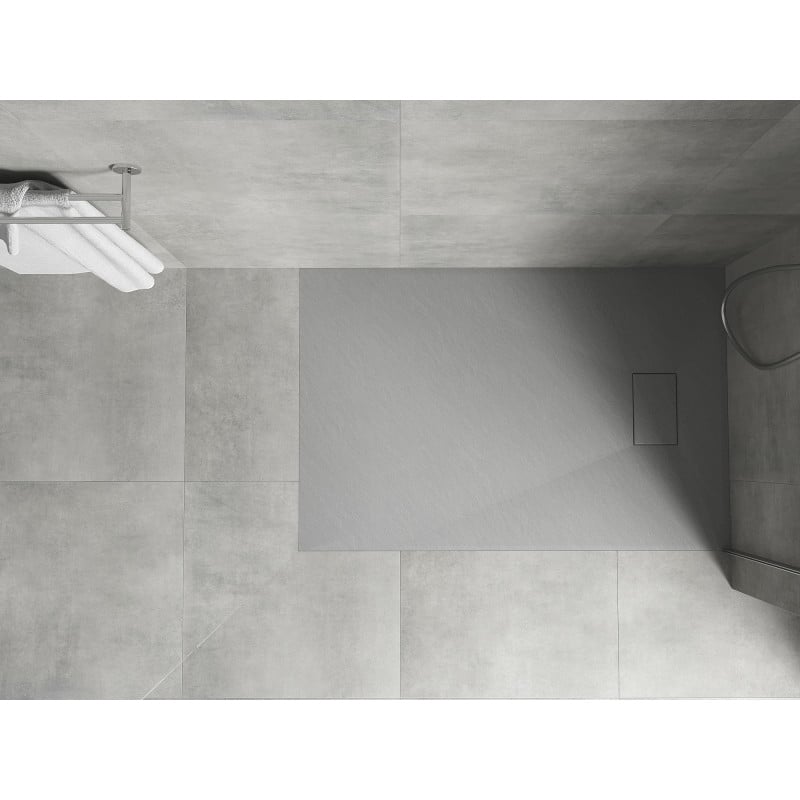 Mexen Hugo rectangular shower tray SMC 110 x 80 cm, grey - 42618011