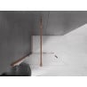 Mexen Velar ścianka prysznicowa rozsuwana Walk-in 80 x 200 cm, transparent 8 mm, różowe złoto - 871-080-000-03-60