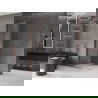 Mexen Velar Duschwand verschiebbar Walk-in 90 x 200 cm, transparent 8 mm, Roségold - 871-090-000-03-60