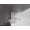 Mexen Velar ścianka prysznicowa rozsuwana Walk-in 100 x 200 cm, transparent 8 mm, różowe złoto - 871-100-000-03-60